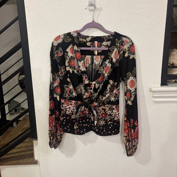 Free People Run Free Print Shirt - Picture 2 of 6